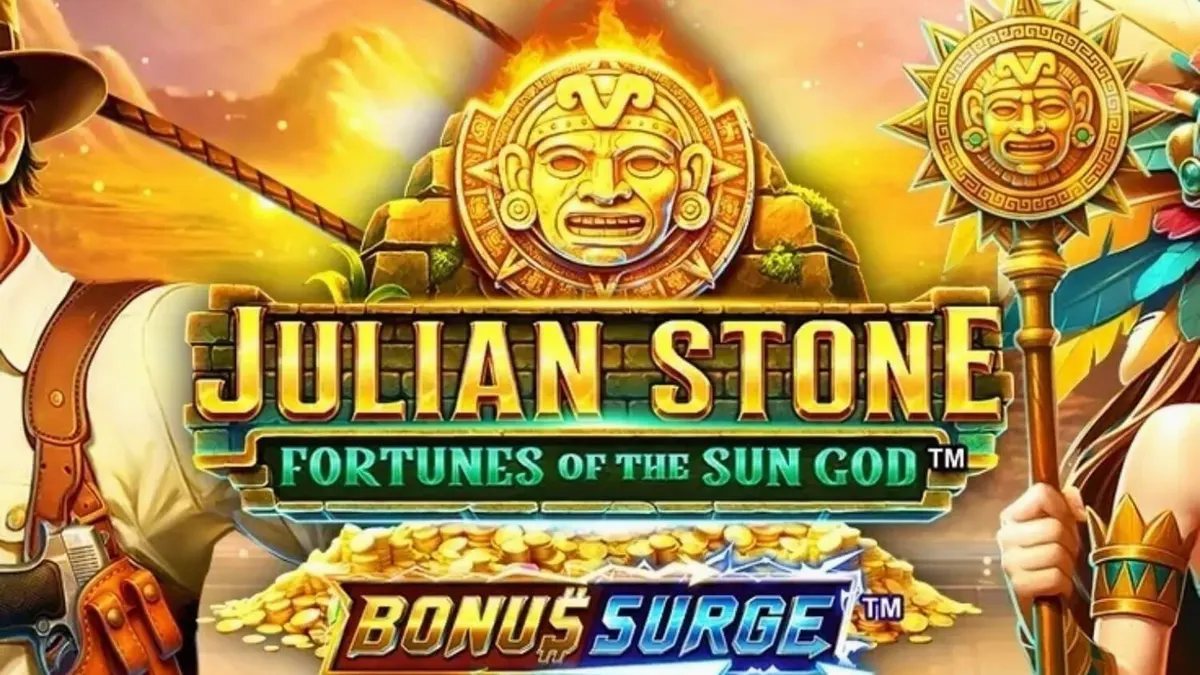 Julian Stone: Fortunes of the Sun God slot adventure theme
